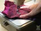 embroidering the second flower (98kb)